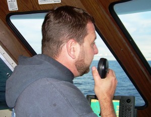 Own and Captain Mark Gillette at the helm