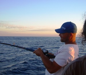 Jeff, taking a break from Galley and Deck duty